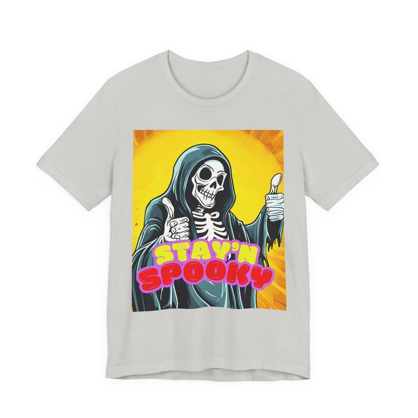 Stay'n Spooky Halloween Tee, Unisex Short Sleeve Shirt, Funny Graphic Tee, Casual Fall Wear, Festival Apparel, Gift for Halloween Lovers