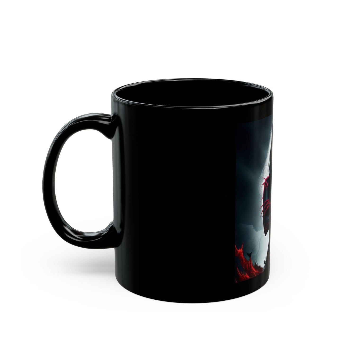 Gothic Dark Art Mug, Spooky Gift for Halloween, Witchcraft Coffee Cup, Occult Drinkware, Unique Gift for Her