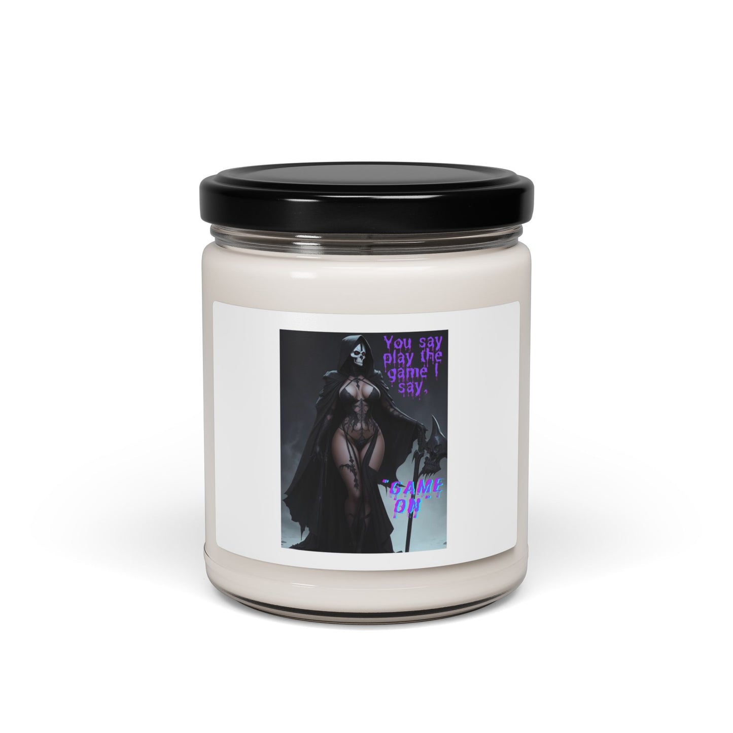 Gothic Scented Soy Candle - Play the Game | Dark Aesthetic Home Decor, Spa Candle, Witchy Gift, Halloween Decor, Mood Lighting