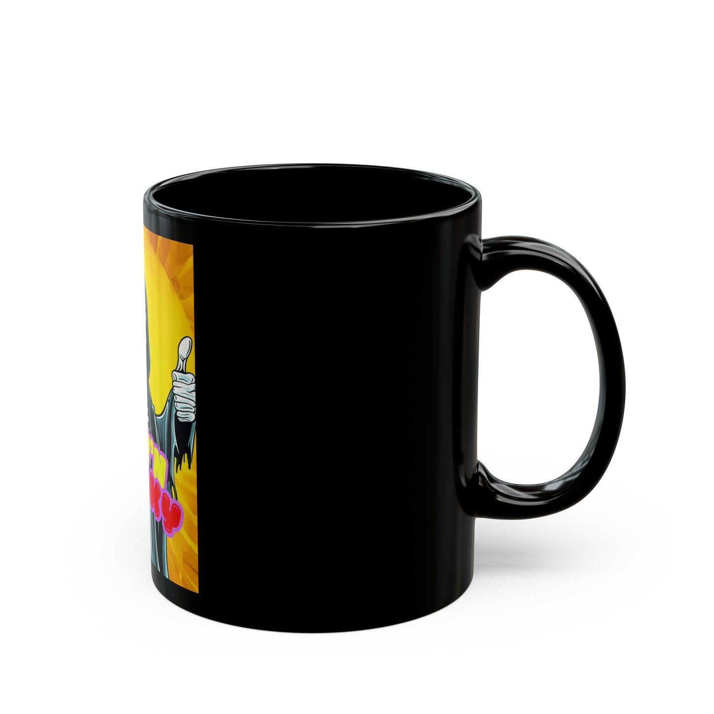 Stay Spooky Black Mug - 11oz & 15oz, Halloween Gift, Tea & Coffee Drinkware, Spooky Theme, Skull Design
