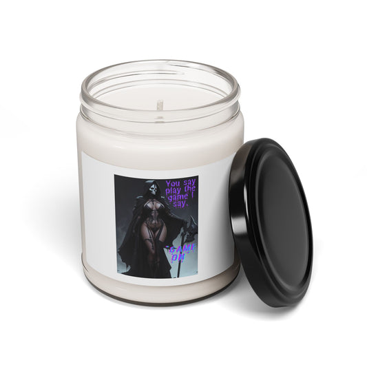 Gothic Scented Soy Candle - Play the Game | Dark Aesthetic Home Decor, Spa Candle, Witchy Gift, Halloween Decor, Mood Lighting