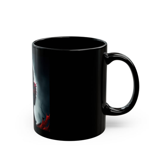 Gothic Dark Art Mug, Spooky Gift for Halloween, Witchcraft Coffee Cup, Occult Drinkware, Unique Gift for Her